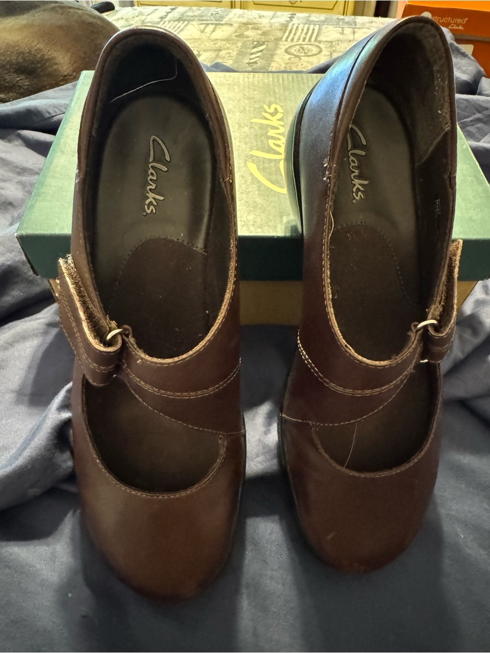 Clarks Brown Blueorient Comfort Loafer. Mary - Picture 3 of 7